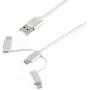Cable USB ShiverPeaks BS14-50067 1m USB A Micro-USB B blanco