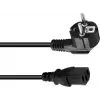 Cable de alimentación Omnitronic para aparatos 3x0,75 mm², 1,5 m, negro