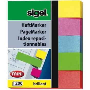 Etiquetas autoadhesivas Sigel HN625 azul verde rosa rojo amarillo