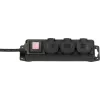 Brennenstuhl 1159950013 - 2 m - Interior/Exterior - Unmanaged - IP44 - Resistente al polvo - Protegido contra la lluvia - Protegido contra salpicaduras - Negro