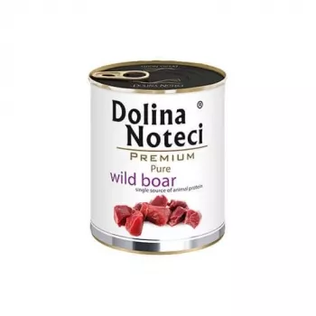 Comida húmeda para perros Dolina Noteci Boar Adult 800 g — monoproteína de jabalí, 10% proteína, 7% grasa
