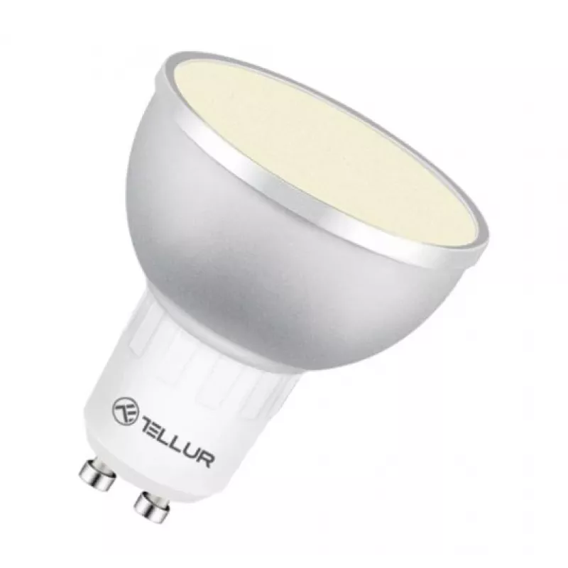 Bombilla inteligente LED Tellur GU10 5W RGB regulable – casquillo GU10, 5 W, RGB, control inteligente