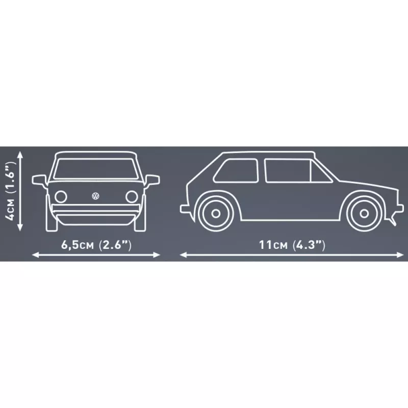 Maqueta Cobi Volkswagen Golf 1974–1983 1:35