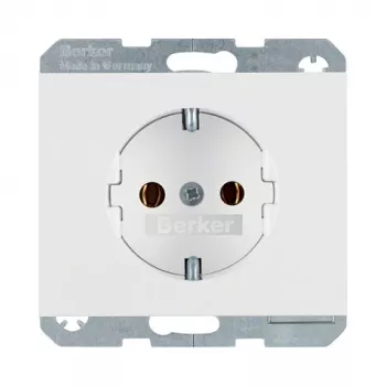 Toma de corriente Type F berker 47157009, 16 A, 250 V, blanco, termoplástico
