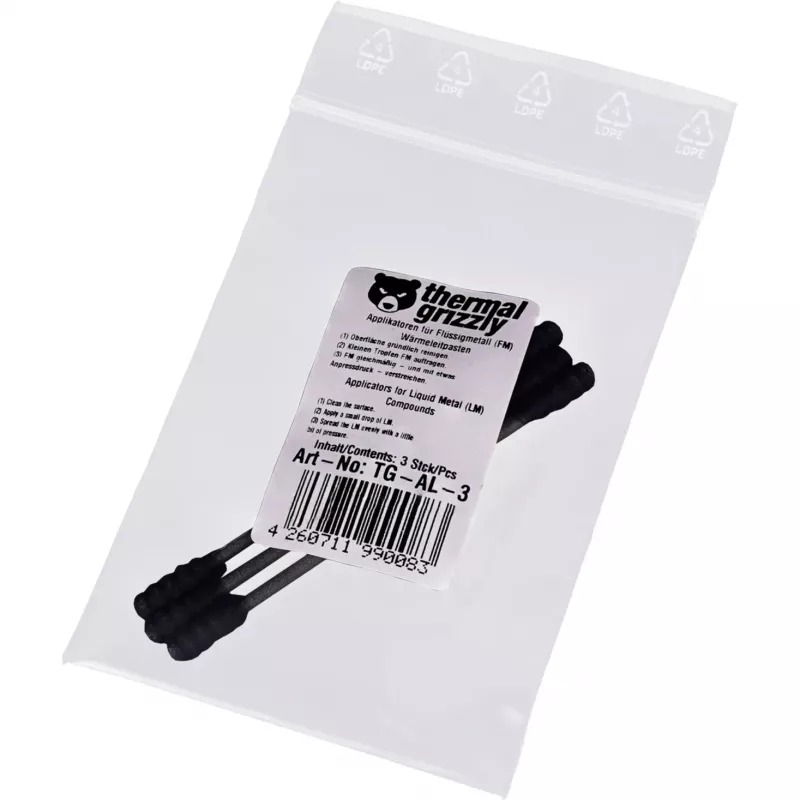 Aplicador de metal líquido Thermal Grizzly TG-AL-3 — aplicador de precisión para pasta térmica de metal líquido