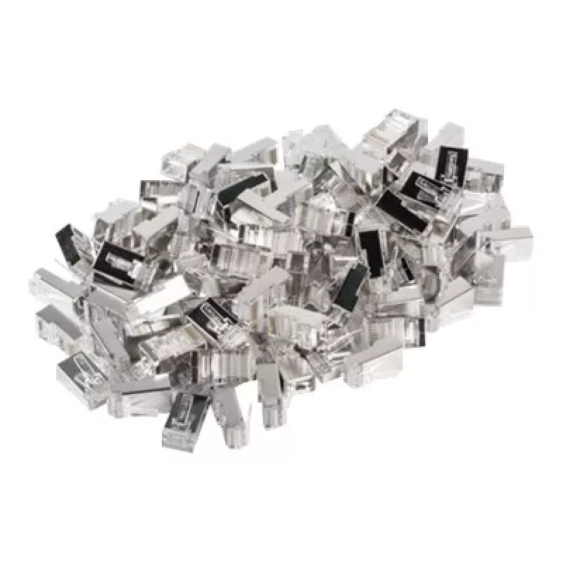 Lanberg PLS-5000 conector de cable RJ-45 acero inoxidable - transparente (PLS-5000)