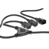 Digitus ASSMANN - Regleta de alimentación (250 V CA) - IEC 320 EN 60320 C14 - IEC 320 EN 60320 C13 - 1.7 m - moldeado - Negro (AK-440400-017-S)