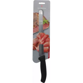 Cuchillo jamonero Victorinox Swiss Classic 25 cm V-6.82 23.25B — hoja de acero inoxidable, mango remachado