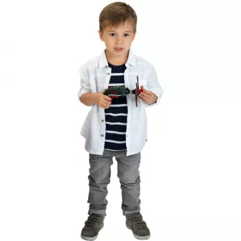 Theo Klein 8300 Bosch Ixolino atornillador de batería I con luz y sonido I puntas intercambiables I juguete para niños a partir de 3 años pilas