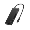 Belkin Connect, USB Type-C, HDMI, USB 2.0 Type-A, USB 3.2 Gen 1 (3.1 Gen 1) Type-C, MicroSD (TransFlash), SD, negro, cable redondo, 0,2 m
