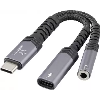 Renkforce Cable adaptador de audio USB-C [1x conector macho – 1x jack estéreo de audio (RF-6877608)