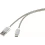 Renkforce RF-4888674 cable USB plateado