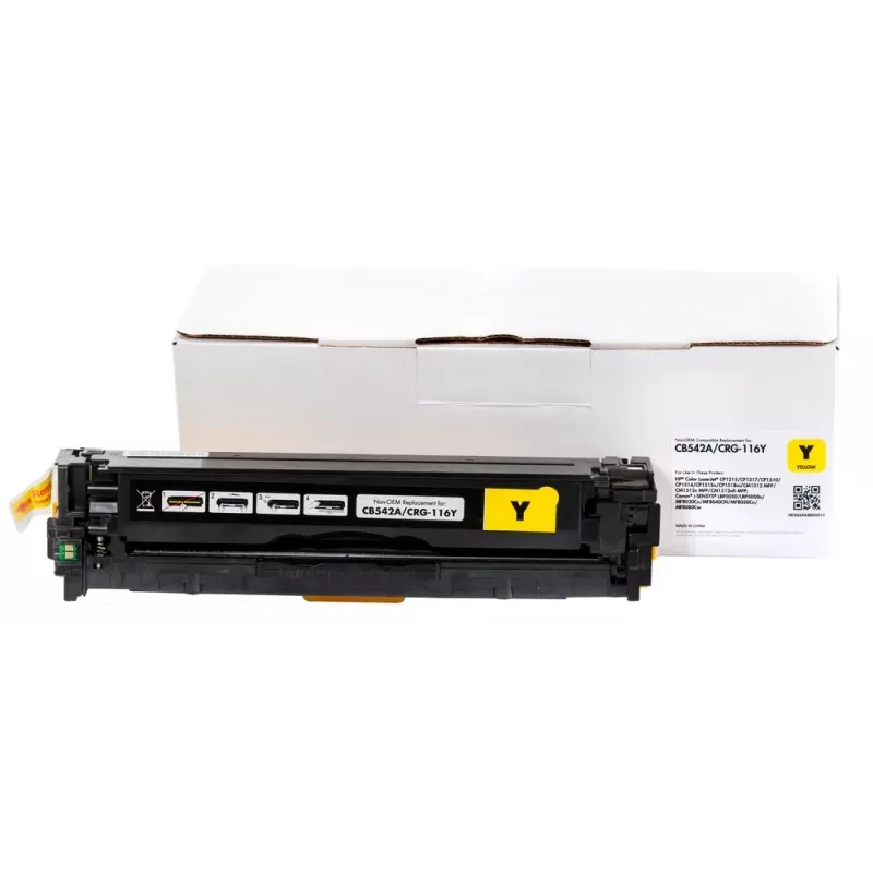 Compatible Static-Control Hewlett-Packard CB542A/CE322A/CF212A/ Canon CRG716, amarillo, 1800 pág. IP Saf