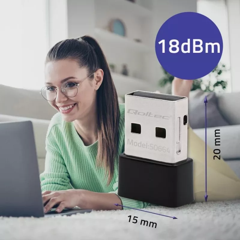 Adaptador mini USB inalámbrico ultra rápido