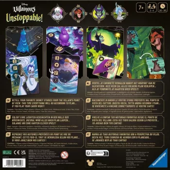 Juego de mesa Ravensburger Disney Villainous Unstoppable! estrategia para niños a partir de 7 años