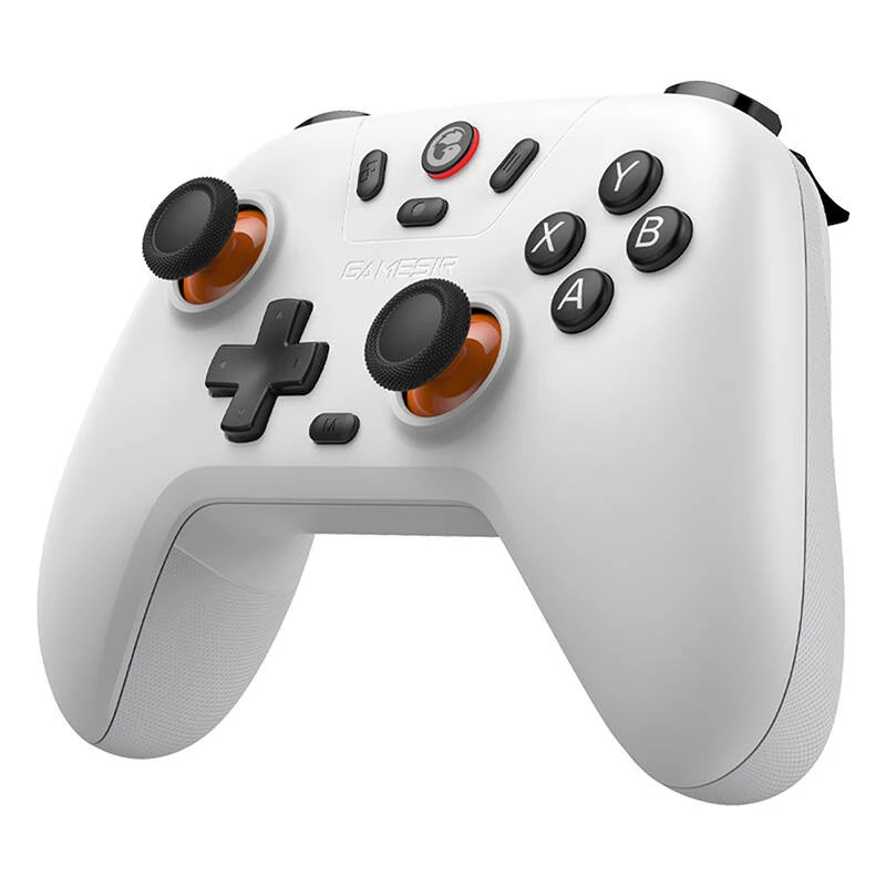 Mando gaming inalámbrico GameSir T4n Lite blanco compatible con Bluetooth, inalámbrico, recargable