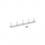 Triton RAB-VP-X11-A1 Panel de gestión de cables de 19 pulgadas, 1U, 6 soportes grandes, negro
