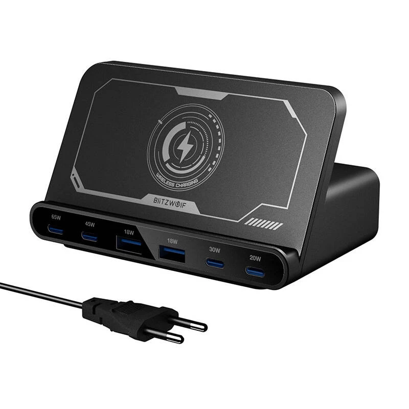 Cargador BlitzWolf BW-S27 160W, 2×USB-A, 4×USB-C