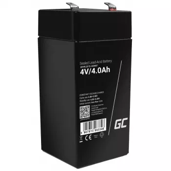 Batería industrial Green Cell AGM37, plomo-ácido sellada (VRLA), 4000 mAh, 4 V