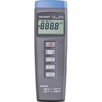 Voltcraft K101 termómetro medidor de temperatura -200 - +1370 °C tipo K (307)