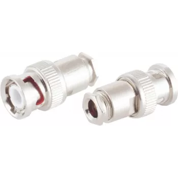Conector macho de vídeo BNC ShiverPeaks 98802-2 para cable coaxial RG59, conexión por tornillo U
