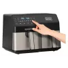 Freidora de aire Black & Decker BXAF9000E Dual Basket 9 L, 2500 W, 80–200 °C, 2 cestas, 8 programas