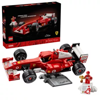 LEGO ICONS 11375 Ferrari F2004 y Michael Schumacher