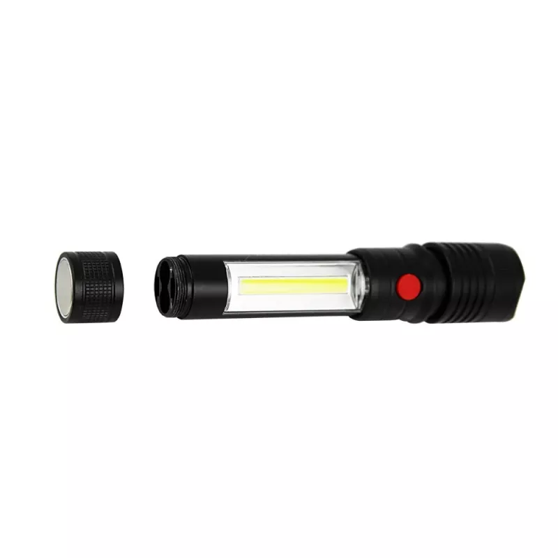 Linterna de mano Esperanza Apate negra LED