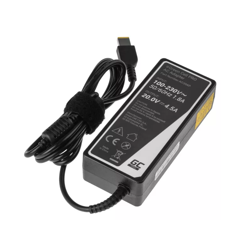 Fuente de alimentación Green Cell AD39AP 90W AC-DC 20V 4,5A para Lenovo (Interior) Negro