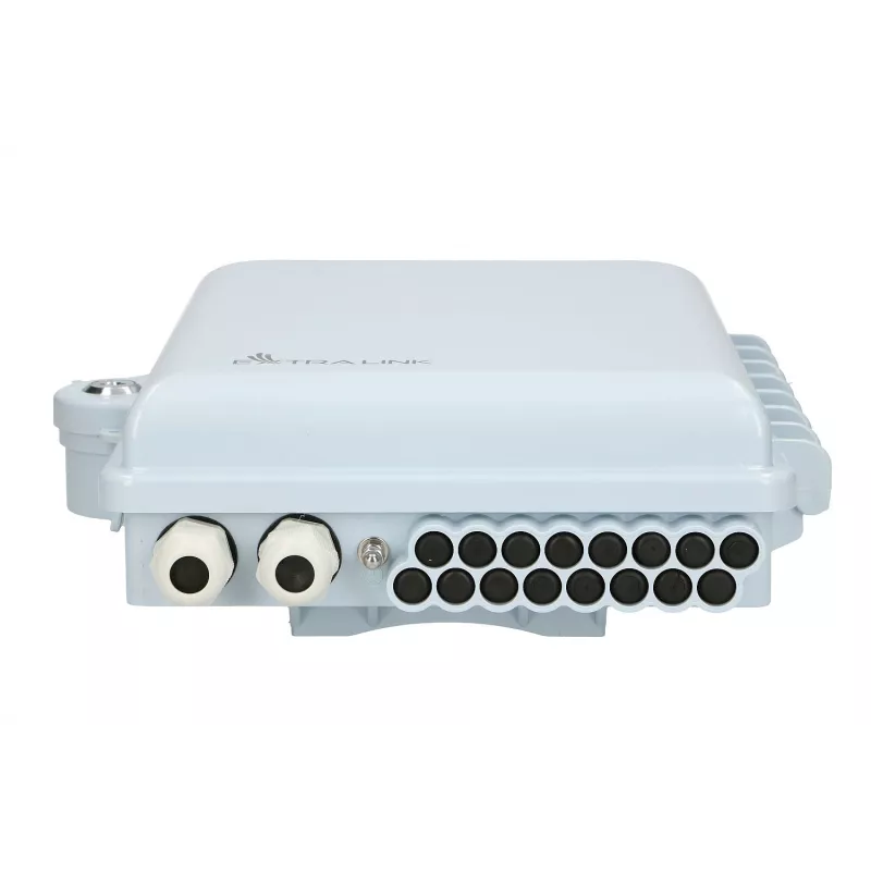 Caja de terminación de fibra óptica Extralink Emma 16 hilos blanca