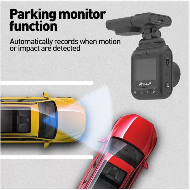 Dashcam Tellur Dash Patrol DC2 FullHD 1080P GPS negro