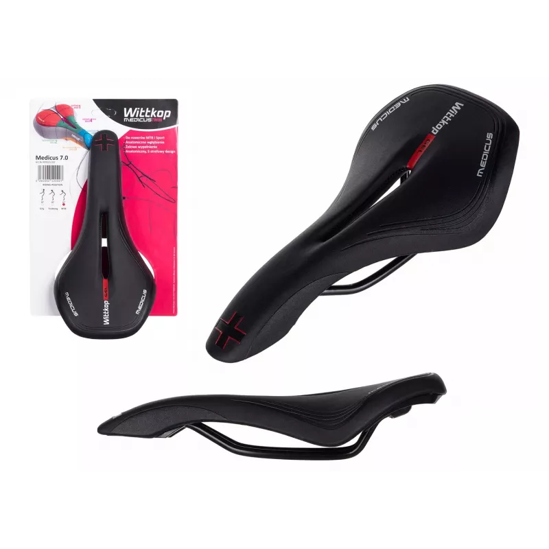 Sillín de bicicleta Wittkop Medicus Twin 7.0