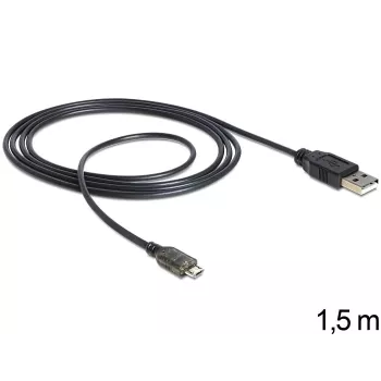 Cable USB DeLOCK USB 2.0-A - USB micro-B 1,5 m