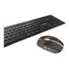 CHERRY DW 9100 SLIM Teclado y ratón con Universal RF Wireless + Bluetooth nórdico negro