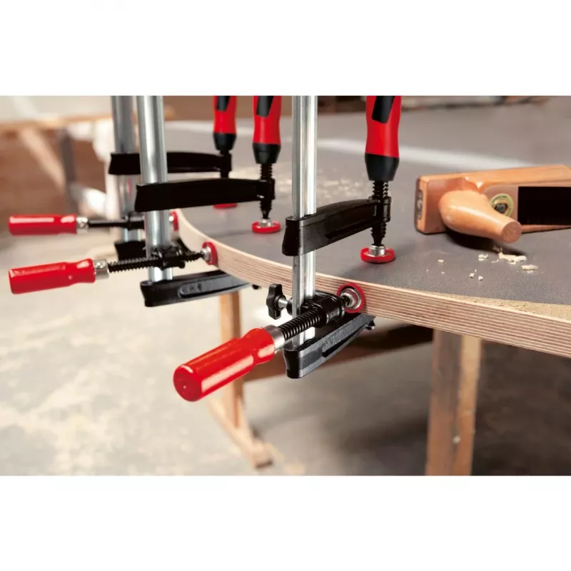 Abrazadera de esquina Bessey KT5-1CP – abrazadera angular para uniones de tableros y encolados