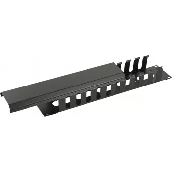 Panel de gestión de cables LOGON RAO405BL 2U negro 19 pulgadas
