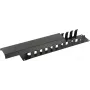 Panel de gestión de cables LOGON RAO405BL 2U negro 19 pulgadas