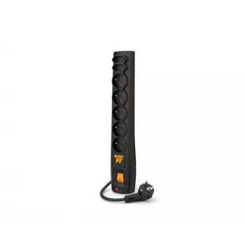 ACAR P7 Regleta 1,5 m 7 tomas AC interior negro