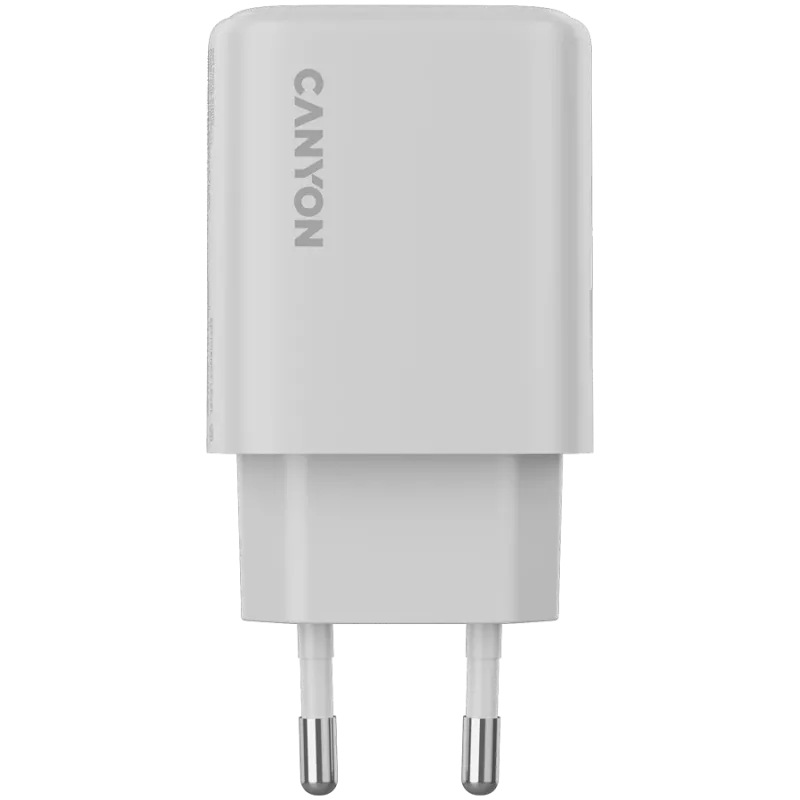 Cargador CANYON OnCharge 250 25W 1xPD 1xQC EU blanco