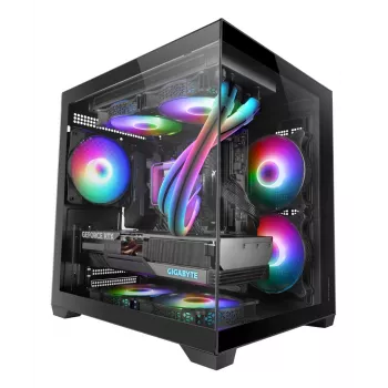 Mars Gaming MC-VIEW2 Mini Tower negro