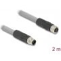 DeLOCK Cable sensor/actuador 80539 2 m RST M12 gris