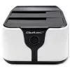 Qoltec 50309 base de acoplamiento HDD SSD 2.5 3.5 | SATA III | USB 3.0 | Super Speed 5 Gb/s | con función de clonación