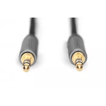 Cable de conexión de audio Digitus jack de 3,5 mm a jack de 3,5 mm 1,8 m Negro