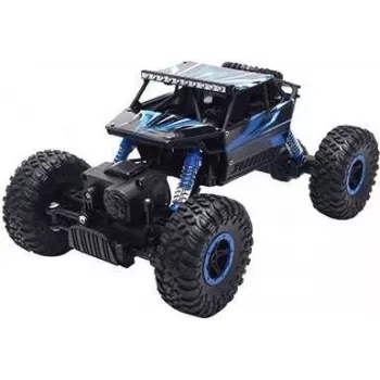 Amewi Conqueror azul 4WD 1:18 Rock Crawler. Tipo: vehículo crawler, tipo de motor: motor eléctrico, escala: 1:18. Longitud: 24,6 cm, anchura: 133 mm, altura: 155 mm. Tecnología de batería: níquel