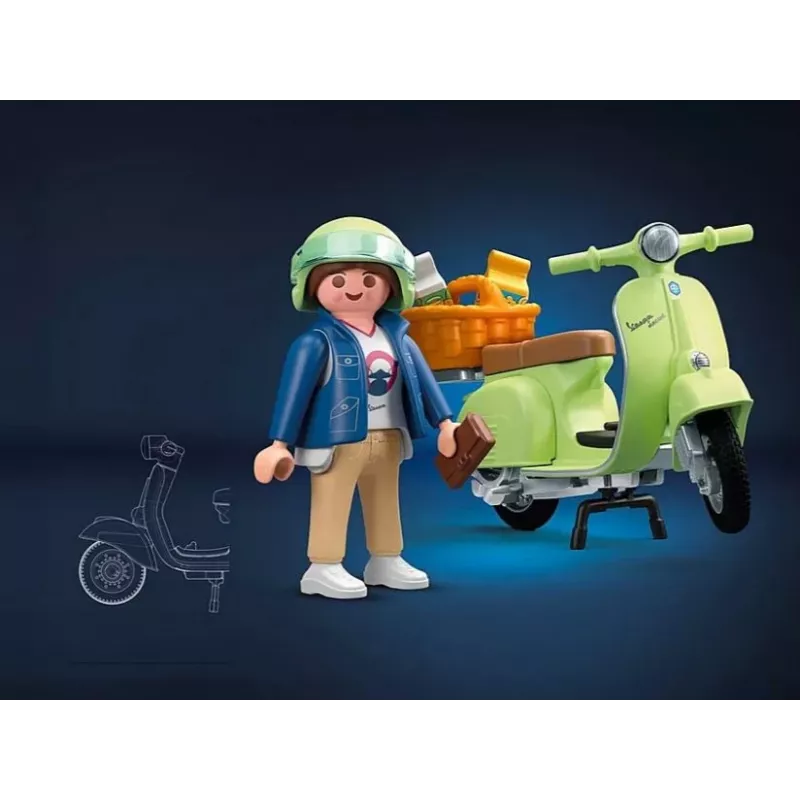 Figuras Vespa 71621 1969 Vespa 150 Sprint Veloce, verde claro