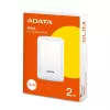 ADATA HV300 - Disco duro - 2 TB - externo (portátil) - USB 3.1 - AES de 256 bits - blanco