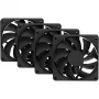 Ventilador de caja HYTE FA12 negro 120 mm pack de 4, compatible con PWM, montaje estándar de 120 mm
