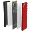Disipador/refrigerador Jonsbo M.2-3 RED negro rojo 24,4 mm 73 mm 9,6 mm