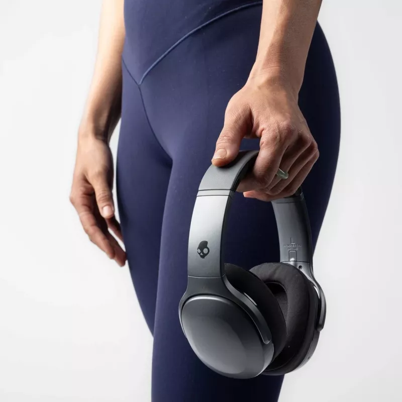Skullcandy Crusher 540 Active S6EVW-T992 auriculares over-ear, inalámbricos y con cable, Bluetooth, Sensory Bass, batería de 40 h, plegables, Black Coal