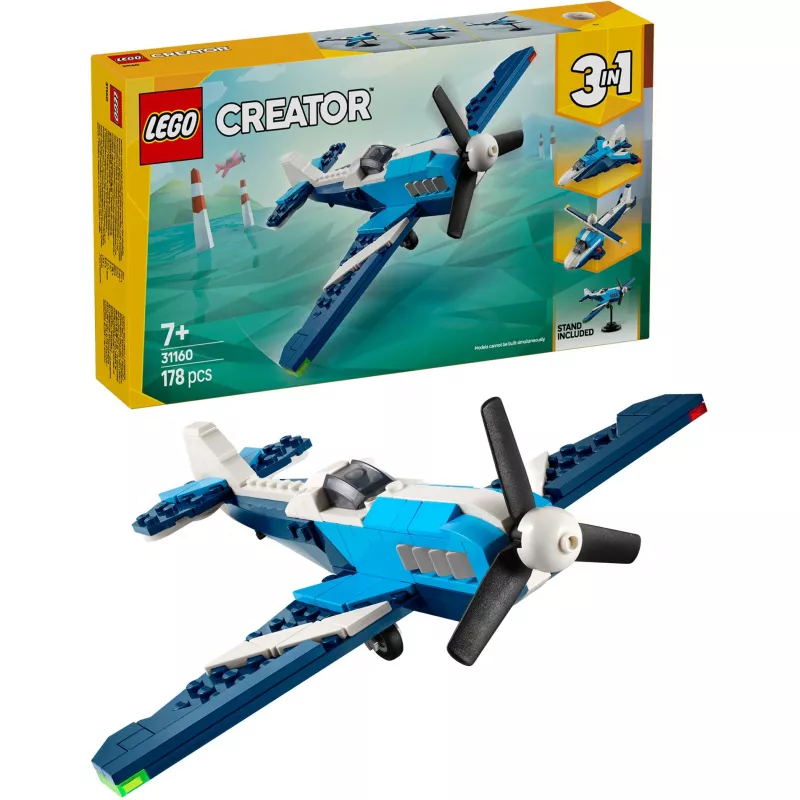 LEGO CREATOR 3 EN 1 31160 Avión de carreras